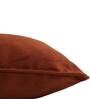 Rust Solid Velvet 12 x 12 Inches Cushion Cover