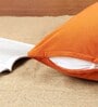 Rust Solid Velvet 18 x 18 Inches Cushion Cover