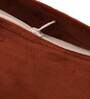 Rust Solid Velvet 20 x 20 Inches Cushion Cover