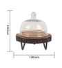 Rustic Charm Acacia Wood Cake Dome