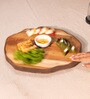 Rustic Charm Acacia Wood Lazy Susan