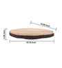 Rustic Charm Acacia Wood Lazy Susan
