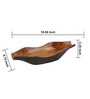 Rustic Charm Acacia Wood Serving Bowl