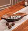 Rustic Charm Acacia Wood Serving Bowl