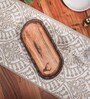 Rustic Charm Brown Acacia Wood Serving Tray