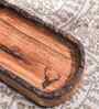 Rustic Charm Brown Acacia Wood Serving Tray