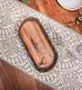 Rustic Charm Brown Acacia Wood Serving Tray