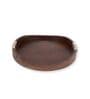 Rustic Charm Brown Tribal Curvy Wood Serving Tray