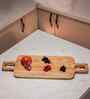 Rustic Charm Grovez Acacia Wood Chopping Board with Double Handle