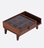 Rustic Charm Legged Wooden Spice Box