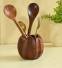 Rustic Charm Lotus Cutlery Holder