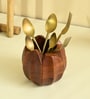 Rustic Charm Lotus Cutlery Holder