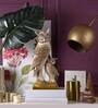 Rustic Golden Winged Owl Resin Figurine