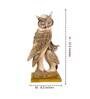 Rustic Golden Winged Owl Resin Figurine