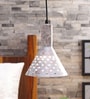 Hercules Rustic Silver Metal Hanging Light