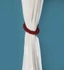 Rustic Maroon Tassel Tie-Back