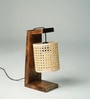Rustic Rattan Table Lamp