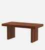 Rusty Solid Wood Dining Table in Walnut Finish