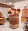Rustic Roll Utensils Holder