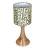Rustic Sandbox Table Lamp Bedside Wooden Desk Lamps, Fabric Shade, Savanna
