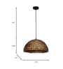 Rustic Sea Grass Woven Dome Pendant Light