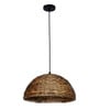 Rustic Sea Grass Woven Dome Pendant Light
