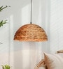 Rustic Sea Grass Woven Dome Pendant Light