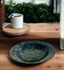 Rustic Stone | Handcrafted Ceramic Azure Wave Pasta Plate Set of 2