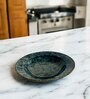 Rustic Stone | Handcrafted Ceramic Azure Wave Pasta Plate Set of 2