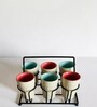Rustic Stone | Handcrafted Matte Chic Kulhad Ceramic Mugs with Stand