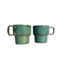 Rustic Stone | Stackable Ceramic Tea and Coffee Cups