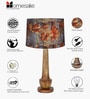 Rustic Turnip Wood Table lamp for home