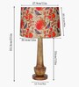 Rustic Turnip Wood Table lamp for home