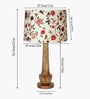 Rustic Turnip Wood Table lamp for home