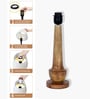 Rustic Turnip Wood Table lamp for home