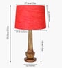Rustic Turnip Wood Table lamp for home