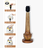 Rustic Turnip Wood Table lamp for home