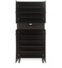 Ruth Big Shoe Cabinet With Drawer in Cappucino Finish