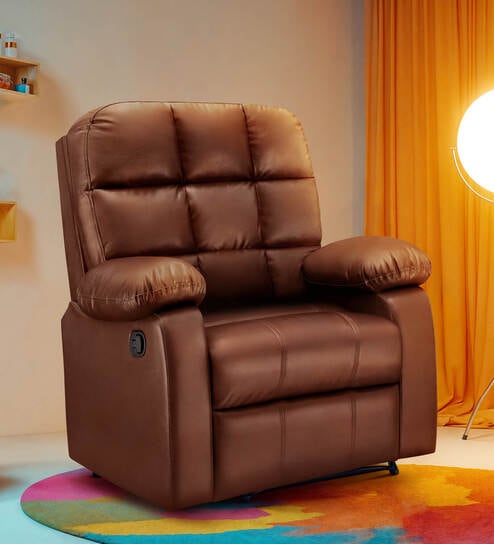 Rx5 Manaual 1 Seater Recliner In Brown Color