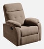 Rx5 Fabric Manual 1 Seater Recliner In Belgian Beige Colour