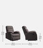 Rx5 Fabric Manual 1 Seater Recliner In Italian Grey Colour
