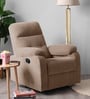 Rx5 Fabric Manual 1 Seater Recliner In Belgian Beige Colour