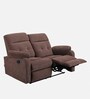 RX5 Fabric Manual 2 Seater Recliner in Turkish Brown Colour