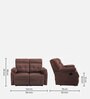 RX5 Fabric Manual 2 Seater Recliner in Turkish Brown Colour