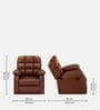Rx5 Manaual 1 Seater Recliner In Brown Color