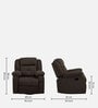 Rx7 Fabric Manual 1 Seater Recliner In Egyptian Brown Colour