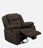 Rx7 Fabric Manual 1 Seater Recliner In Egyptian Brown Colour