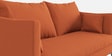 Esteban Velvet 3 Seater Sofa In Rust Colour