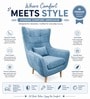 Ryanne Lounge Chair In Blue Colour Ryanne Lounge Chair In Blue Colour