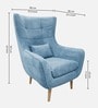 Ryanne Lounge Chair In Blue Colour Ryanne Lounge Chair In Blue Colour